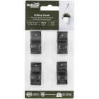 National Hardware 1-7/16 In. Black Steel Siding Hook Plant Hanger (4-Pack) Image 3