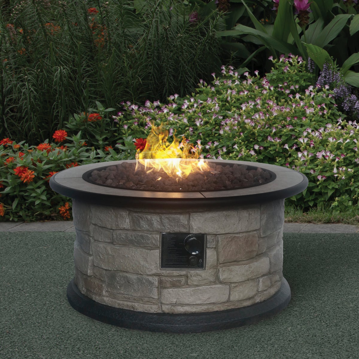 Bond Wellsville 36 In. Round Steel Gas Smokeless Fire Pit Image 2