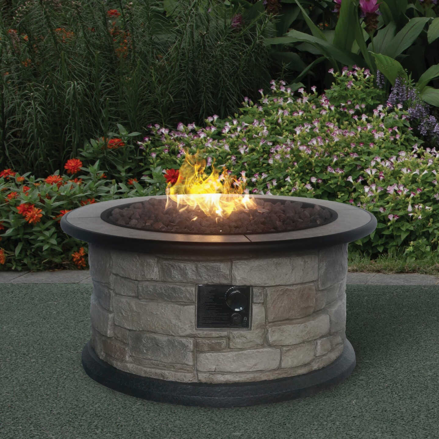 Bond Wellsville 36 In. Round Steel Gas Smokeless Fire Pit Image 2