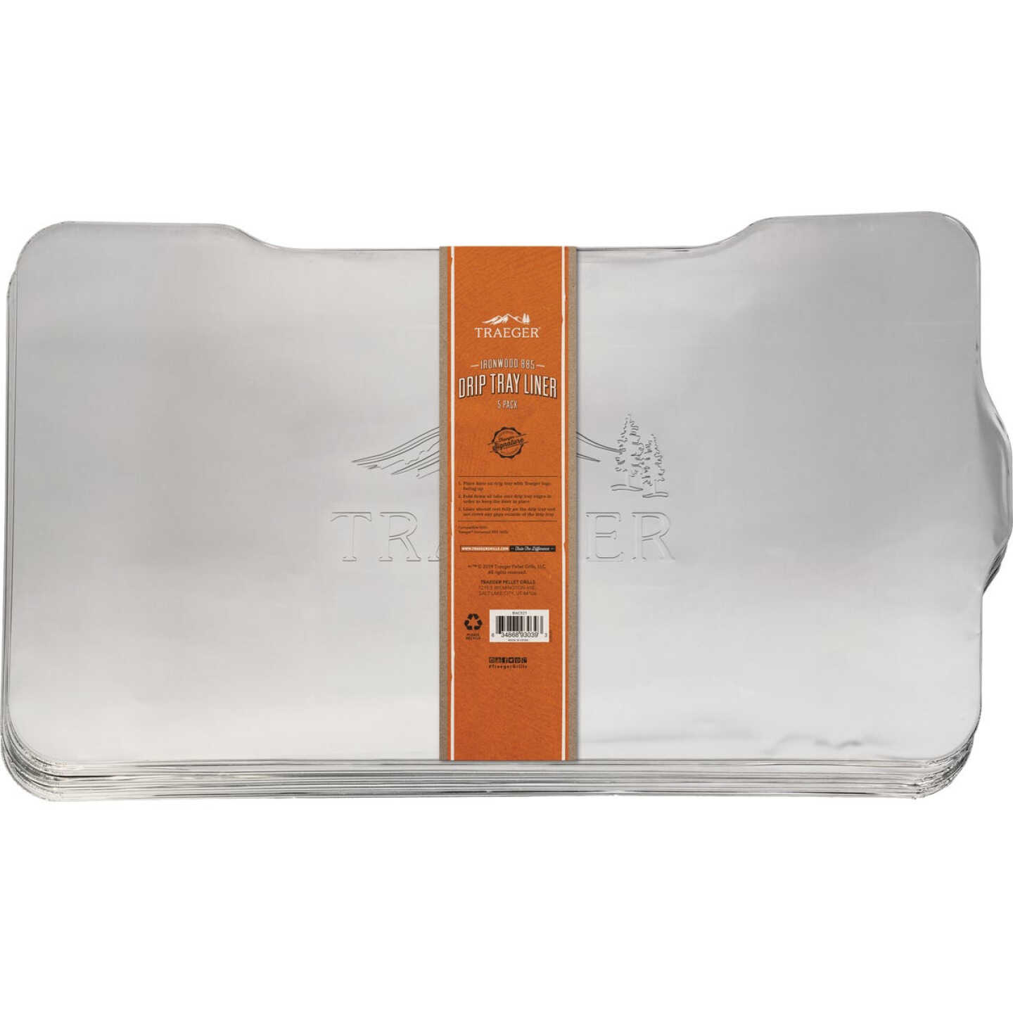 Traeger Aluminum Ironwood 885 Drip Tray Liner (5-Pack) Image 1