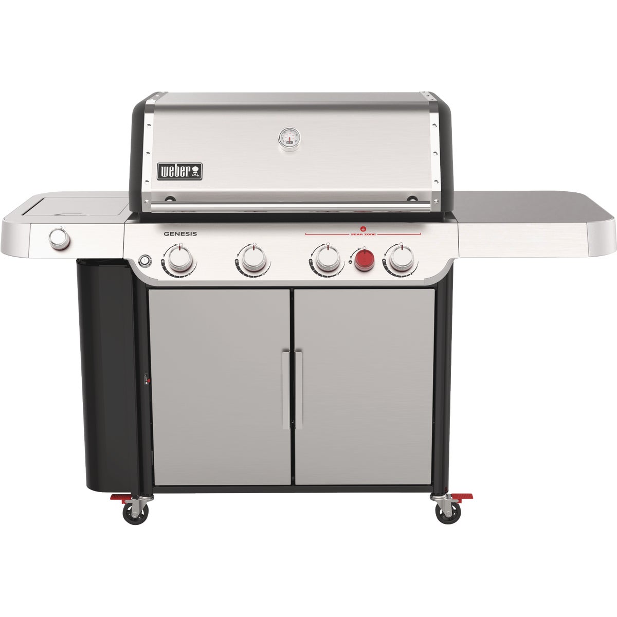 Weber Genesis S-435 4-Burner Liquid Propane Gas Grill, Stainless Steel