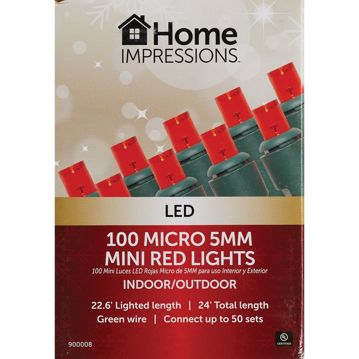 Home Impressions Red 100-Bulb Micro 5MM Mini LED Light Set Image 2