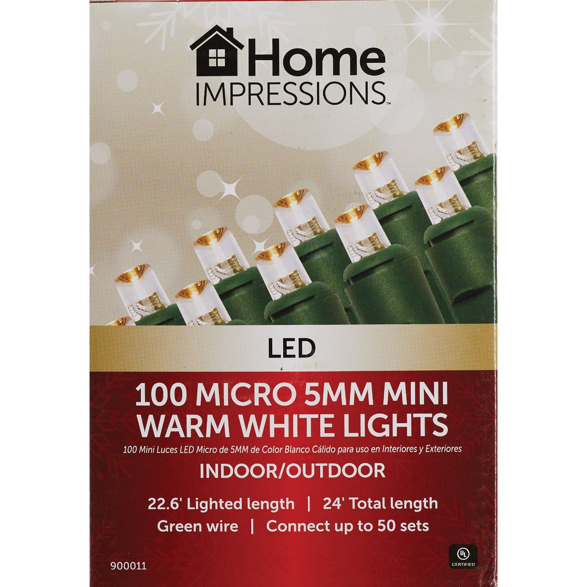 Home Impressions Warm White 100-Bulb Micro 5MM Mini LED Light Set Image 2