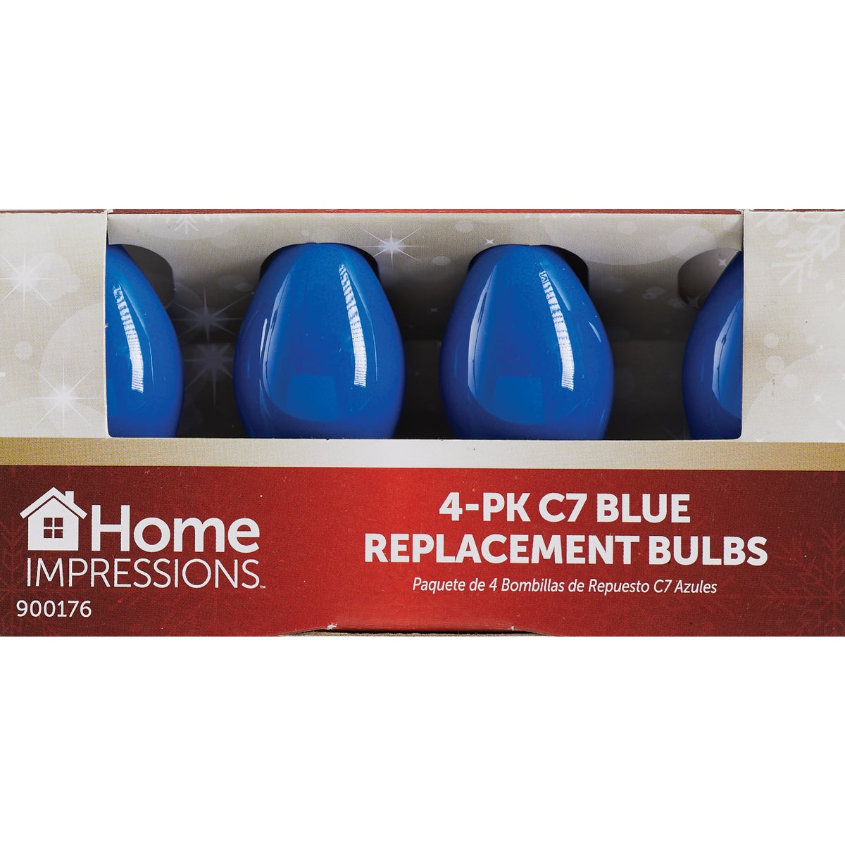 Home Impressions C7 Blue Ceramic 125V Replacement Light Bulb (4-Pack) Image 2