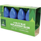 Home Impressions C7 Blue Ceramic 125V Replacement Light Bulb (4-Pack) Image 3