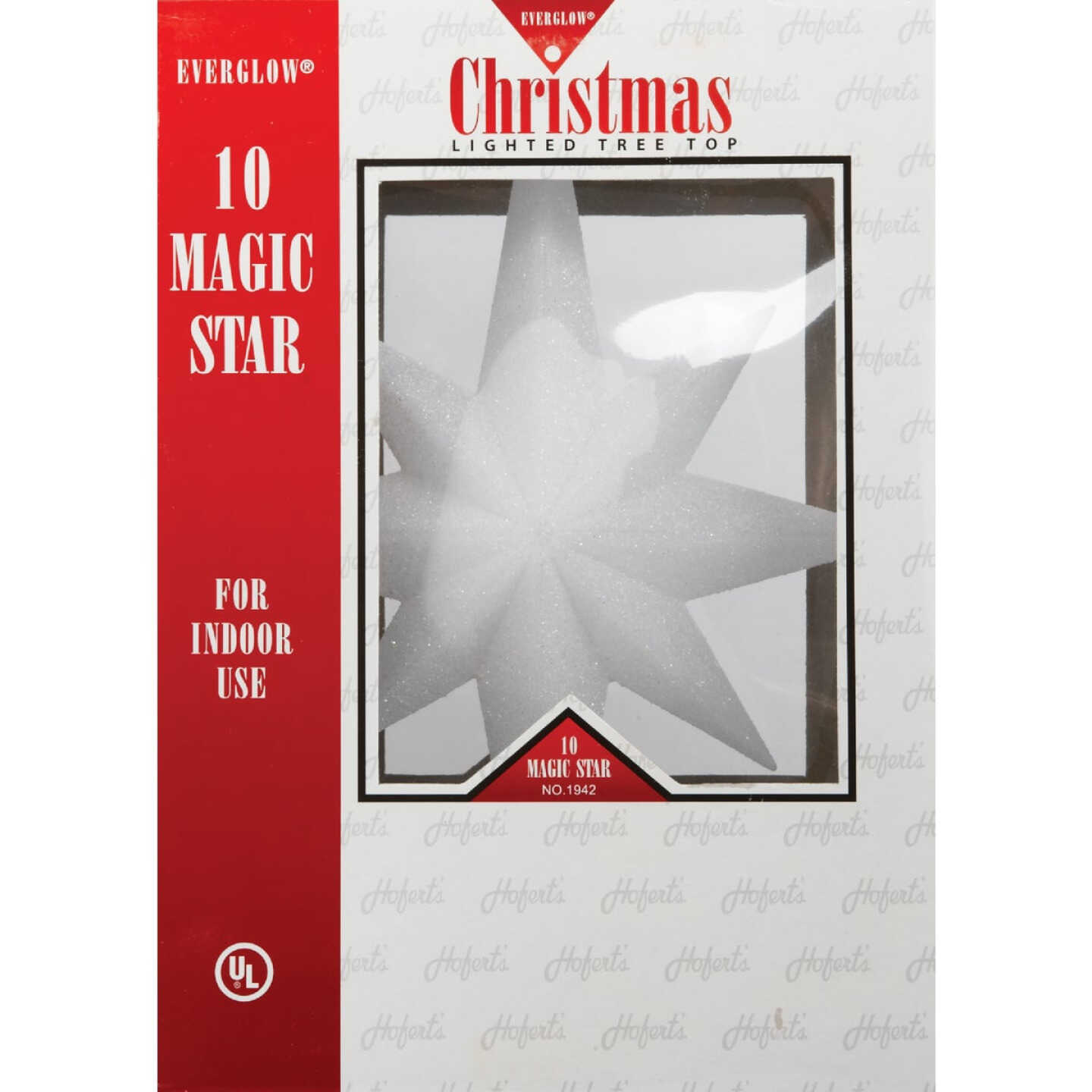 J Hofert Everglow Clear 12 In. Star Christmas Tree Topper Image 1
