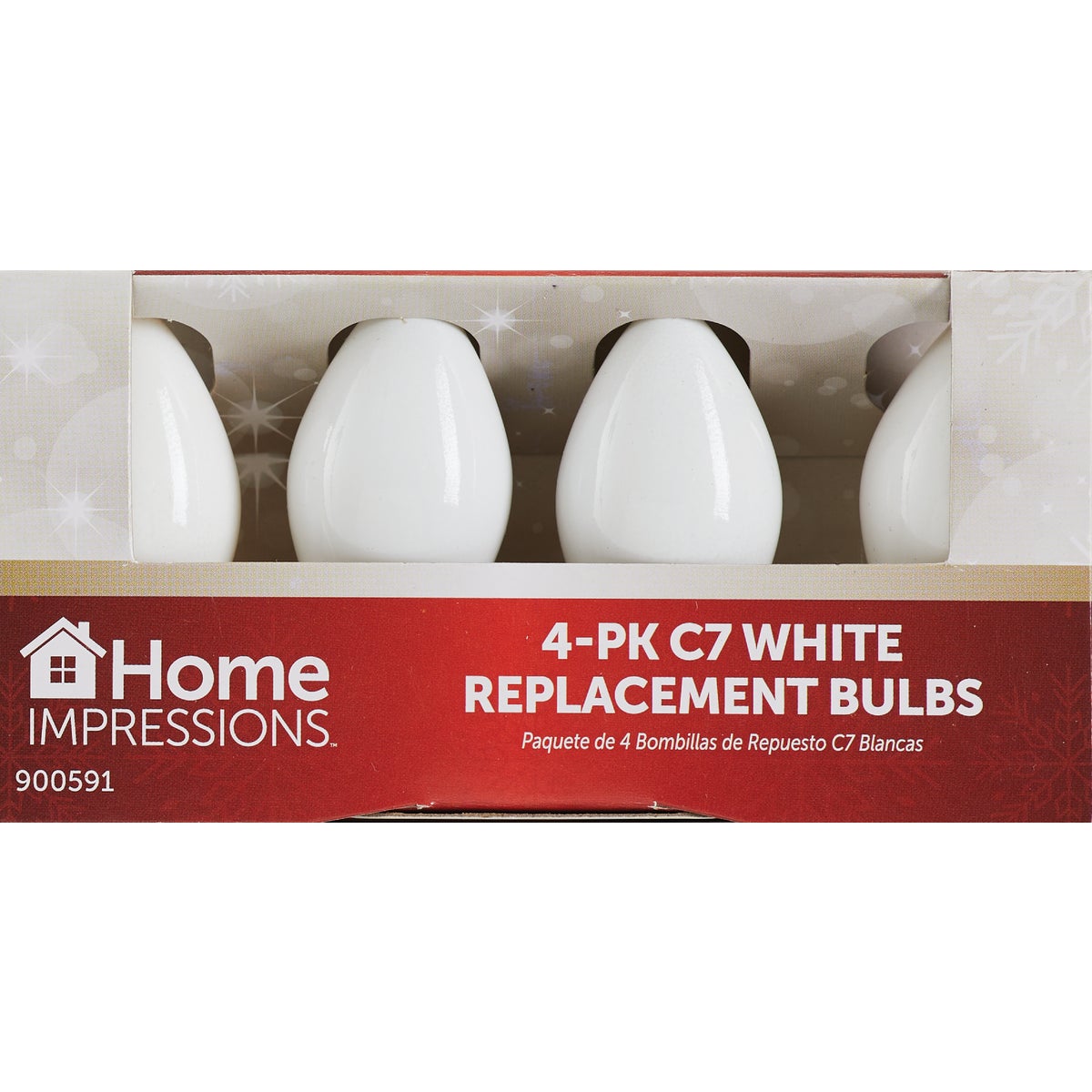 Home Impressions C7 White Ceramic 125V Replacement Light Bulb (4-Pack) Image 2
