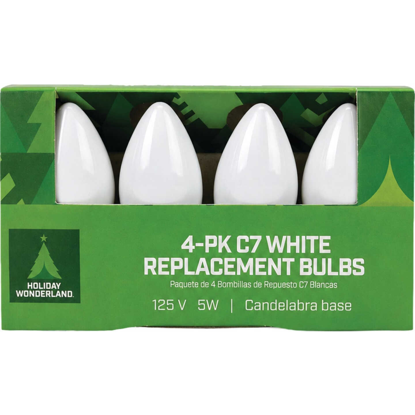 Home Impressions C7 White Ceramic 125V Replacement Light Bulb (4-Pack) Image 2