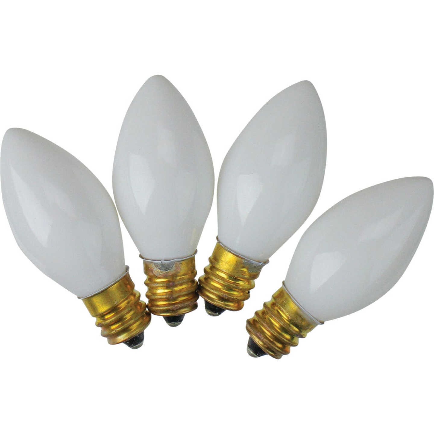 Home Impressions C7 White Ceramic 125V Replacement Light Bulb (4-Pack) Image 1
