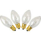 Home Impressions C9 Clear Transparent 125V Replacement Light Bulb (4-Pack) Image 1