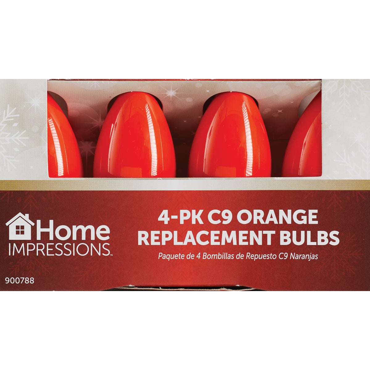 Home Impressions C9 Orange Ceramic 125V Replacement Light Bulb (4-Pack) Image 2
