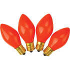 Home Impressions C9 Orange Ceramic 125V Replacement Light Bulb (4-Pack) Image 1