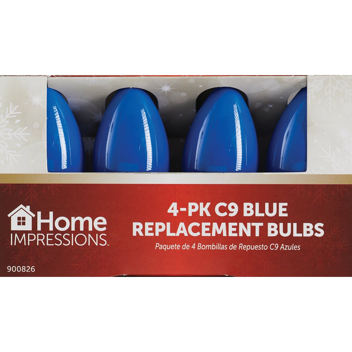 Home Impressions C9 Blue Ceramic 125V Replacement Light Bulb (4-Pack) Image 2