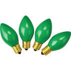 Home Impressions C9 Green Ceramic 125V Replacement Light Bulb (4-Pack) Image 1