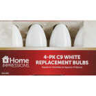 Home Impressions C9 White Ceramic 125V Replacement Light Bulb (4-Pack) Image 2
