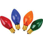 Home Impressions C9 Multi Transparent 125V Replacement Light Bulb (4-Pack) Image 1