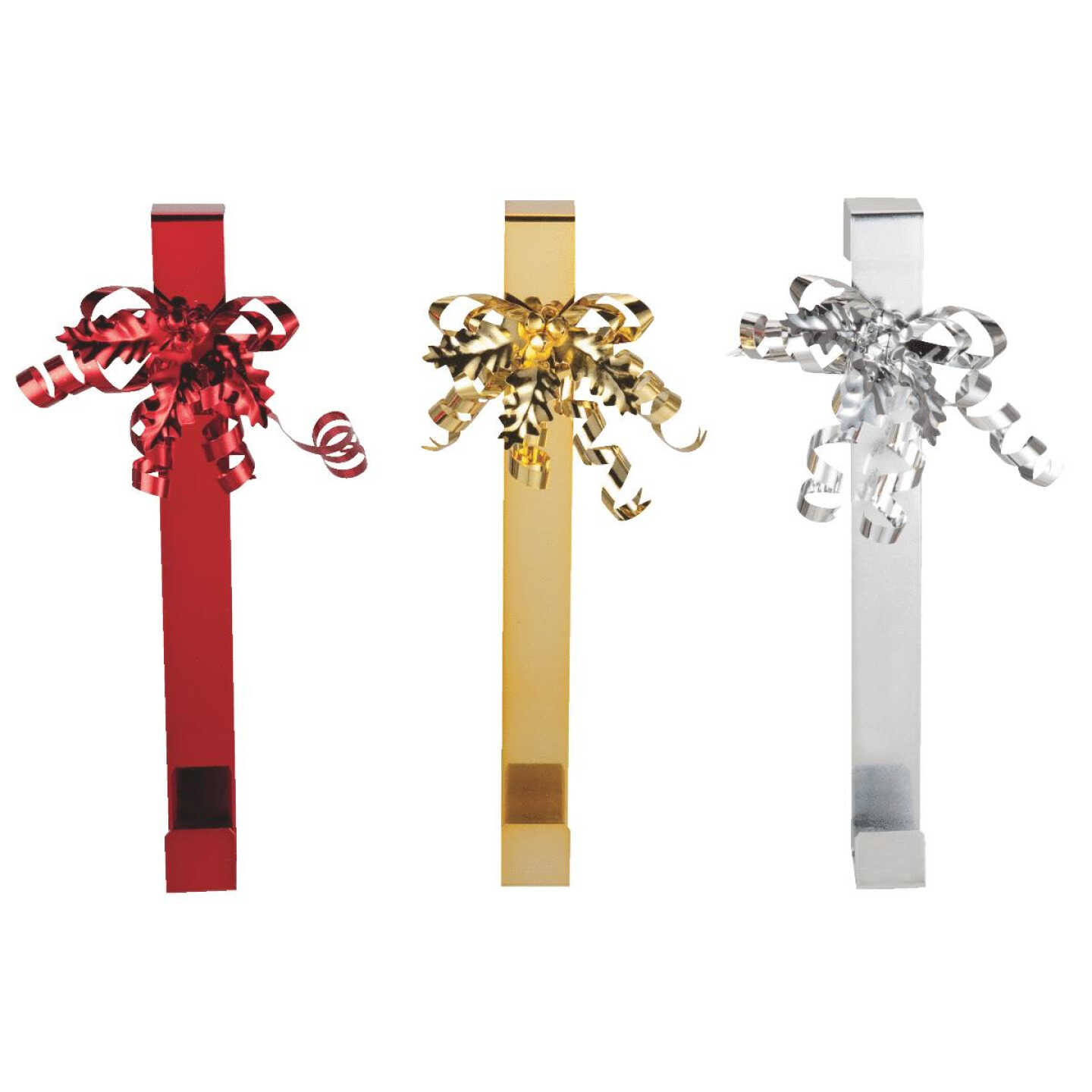 15" WREATH HANGER W/BOW Image 1