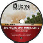 Home Impressions Pure White 200-Bulb Micro 5MM Mini LED Light Set Image 2