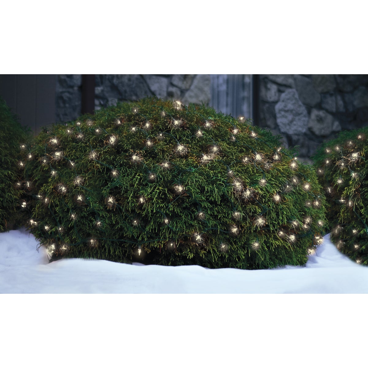 Home Impressions Clear 150-Bulb Mini Incandescent 4 Ft. x 6 Ft. Heavy-Duty Net Light Set Image 2