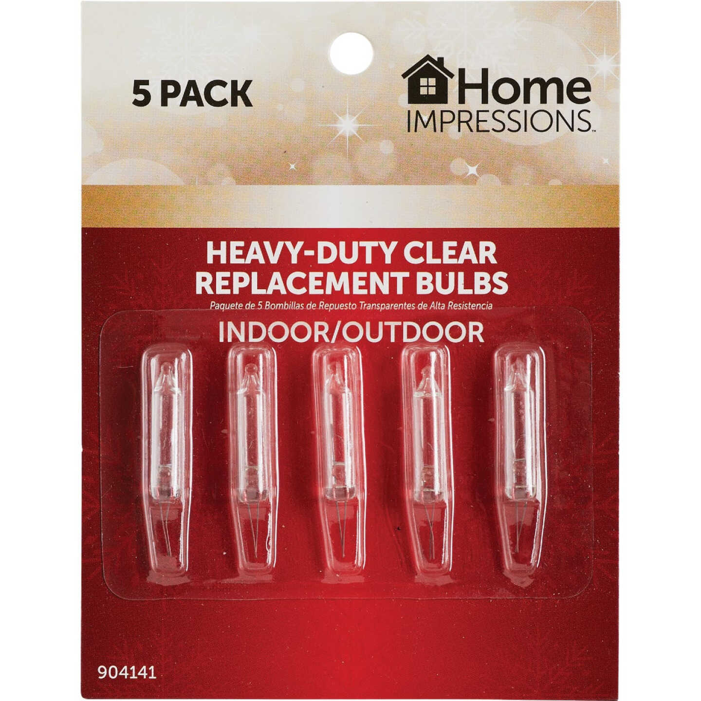 Home Impressions Heavy-Duty Mini Clear 2.5V Replacement Light Bulb (5-Pack) Image 2