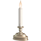 Xodus Standard 4.5 In. W. x 7.5 In. H. x 2 In. D. Pewter LED Battery Operated Candle Image 1