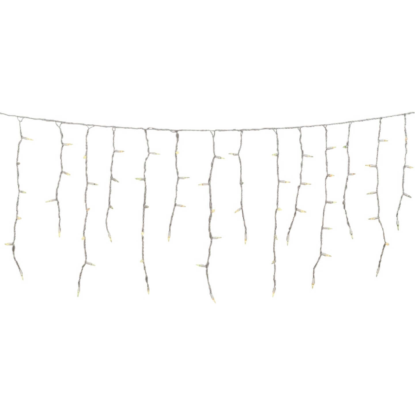 J Hofert Clear 100-Bulb Mini Incandescent Icicle Light Set Image 4