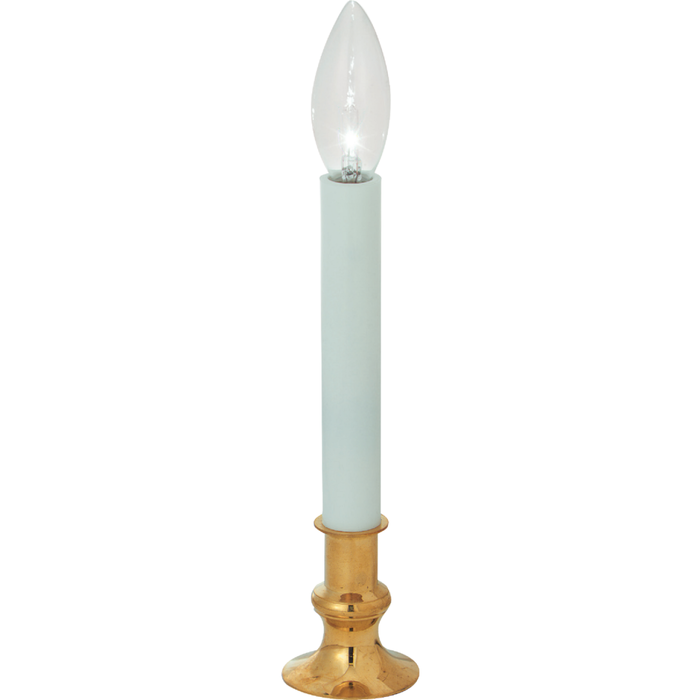 J Hofert Brass Incandescent Electric Candle with Sensor Image 2
