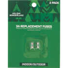 Home Impressions 3A Glass Christmas Light Set Fuses (2-Pack) Image 1