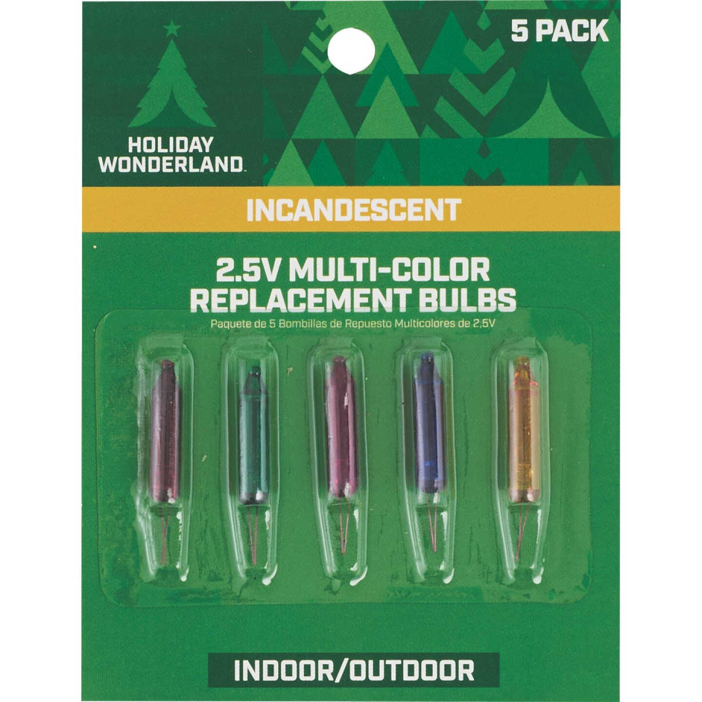 Home Impressions Mini Multi 2.5V Replacement Light Bulb (5-Pack) Image 1