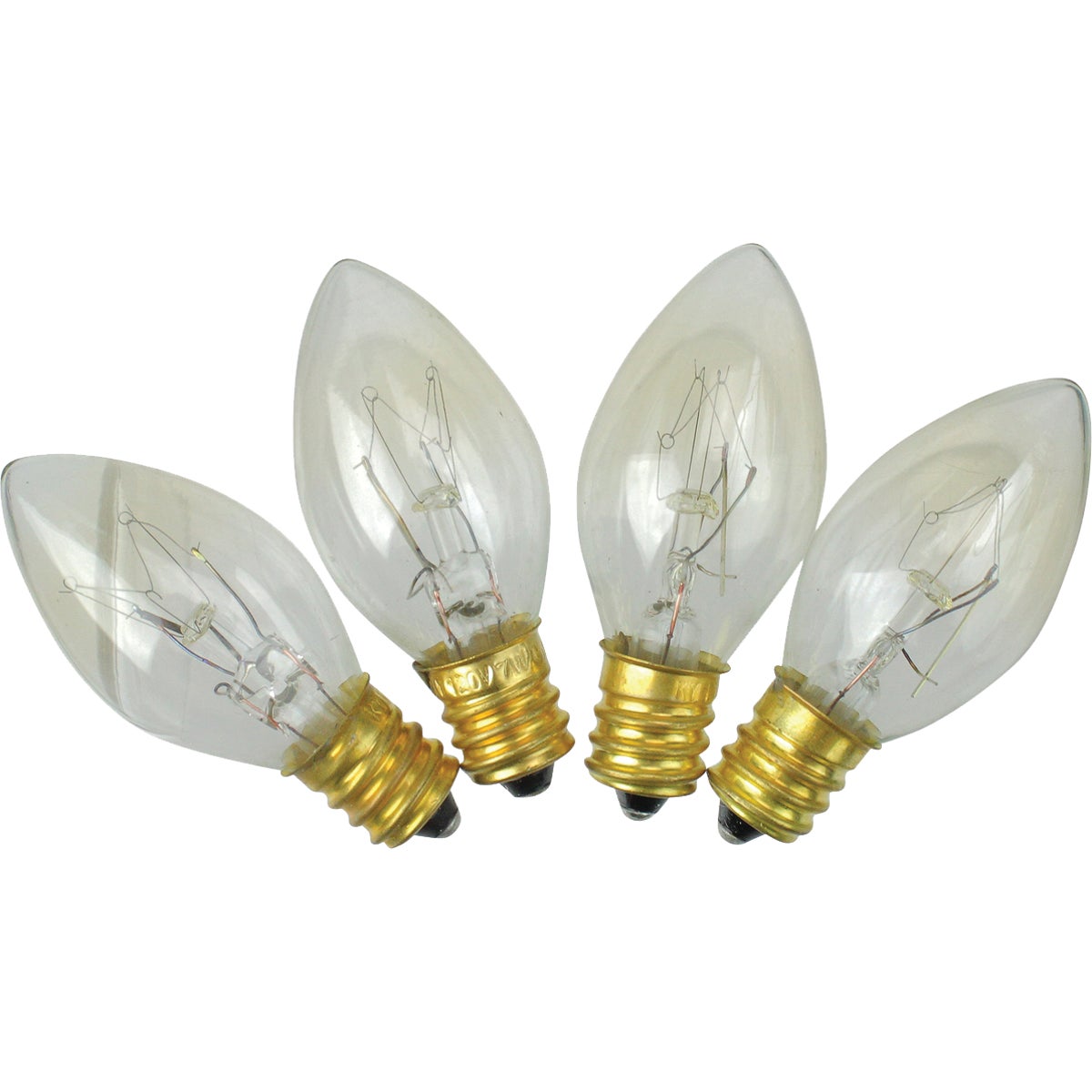 Home Impressions C7 Clear Twinkle 125V Replacement Light Bulb (4-Pack) Image 1