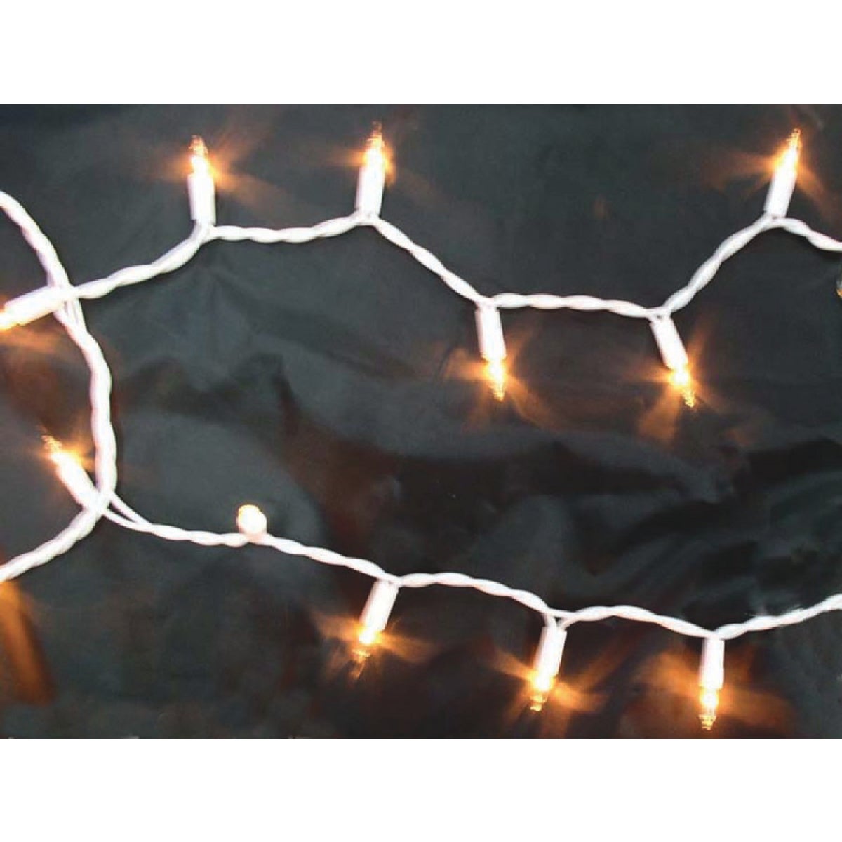 J Hofert Clear 100-Bulb Mini Incandescent Icicle Light Set with White Wire Image 2