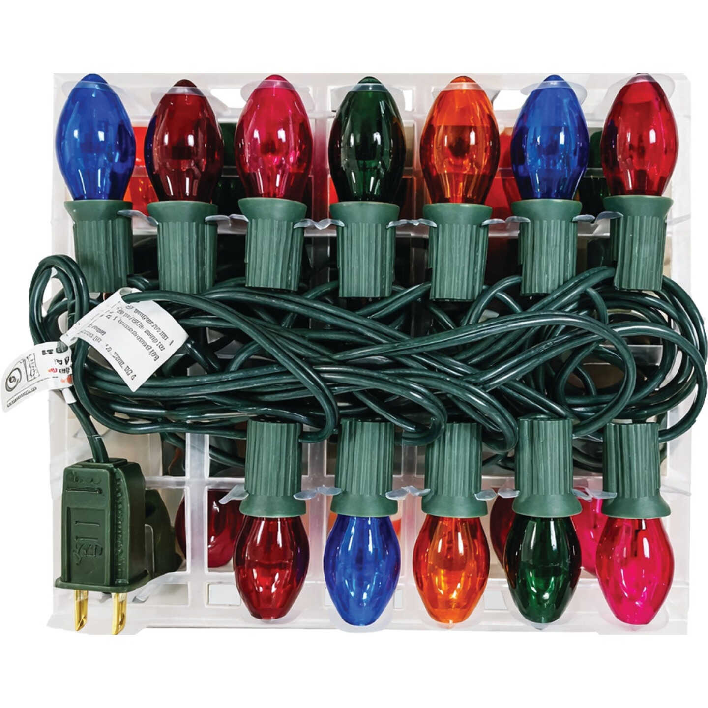 Home Impressions Transparent Multi 25-Bulb C7 Incandescent Light Set Image 5