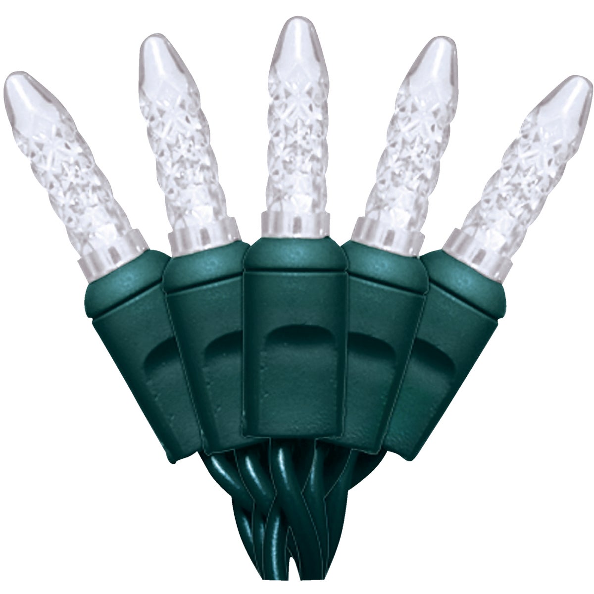 Home Impressions Pure White 200-Bulb Faceted M5 Mini LED Light Set Image 1