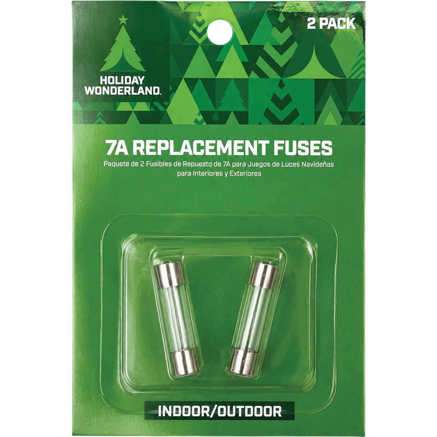 Home Impressions 7A Glass Christmas Light Set Fuses (2-Pack) Image 1
