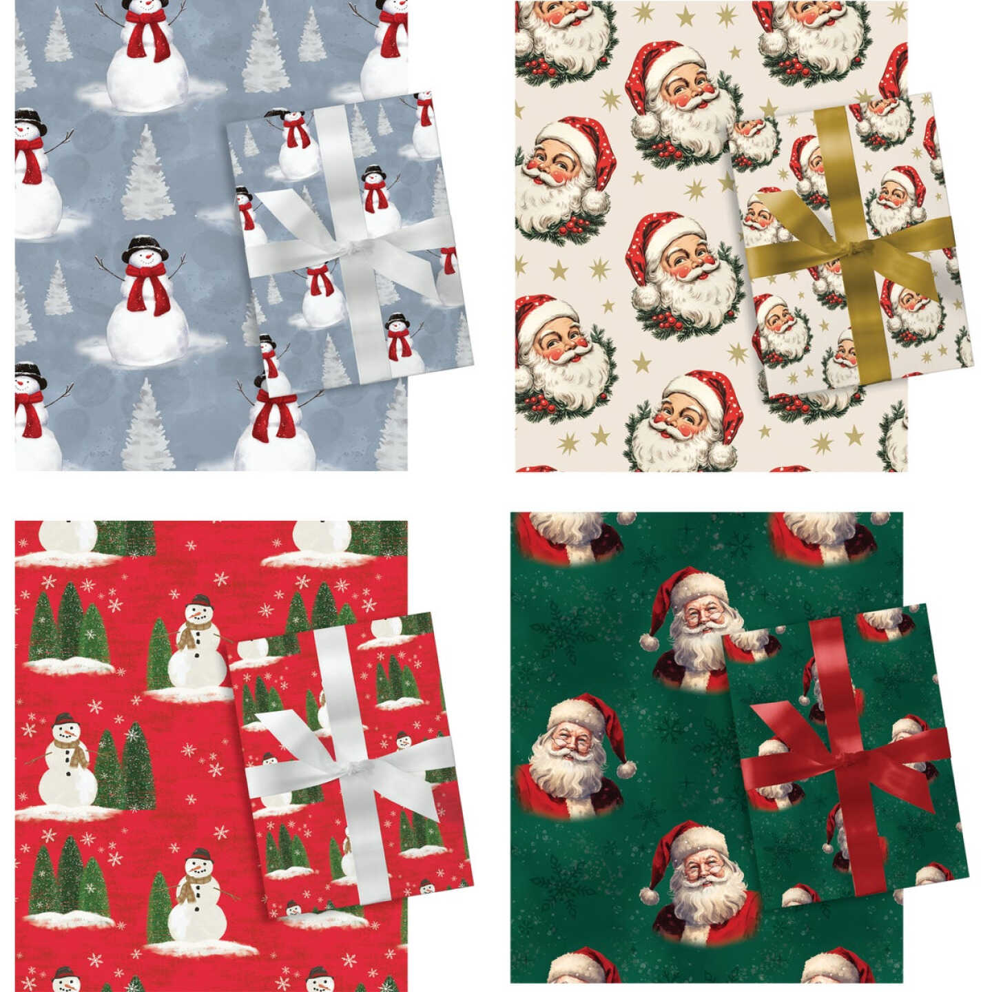 Paper Images Traditional 30 In. Christmas Gift Wrapping Paper Image 1