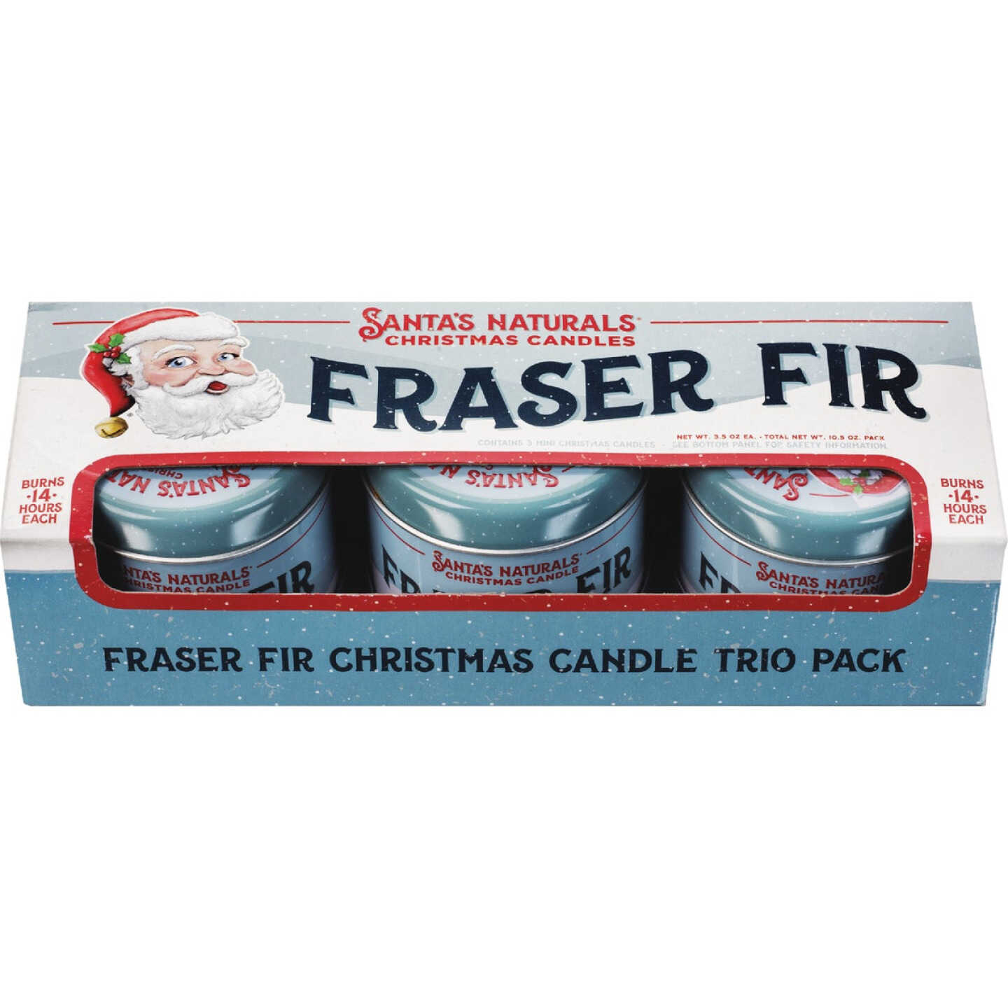 Santa's Naturals 3.5 Oz. Fraser Fir Candle Trio (3-Pack) Image 1