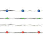 Holiday Bright Lights 100-Bulb Warm White & Multi Micro LED Battery Operated Light Set with Silver Wire Image 1
