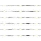 Holiday Bright Lights 50-Bulb Pure White Big Seed Micro LED Battery Operated Light Set with Silver Wire Image 1