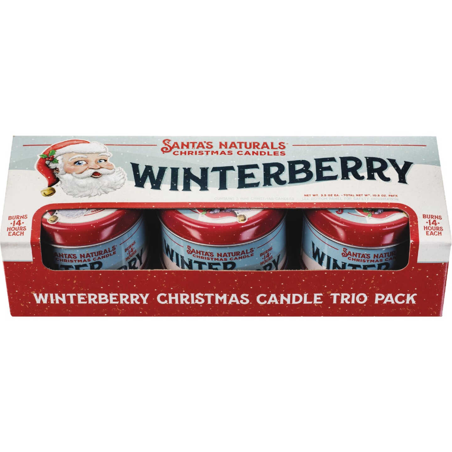 Santa's Naturals 3.5 Oz. Winter Berry Candle Trio (3-Pack) Image 1