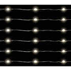 Holiday Bright Lights 100-Bulb Pure White Big Seed Micro LED Battery Operated Light Set with Silver Wire Image 2