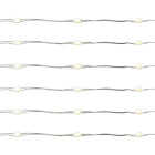 Holiday Bright Lights 100-Bulb Pure White Big Seed Micro LED Battery Operated Light Set with Silver Wire Image 1
