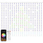 Ollny RGBIC 400-Bulb LED 4.9 Ft. x 6.6 Ft. Smart Curtain Light Set Image 1