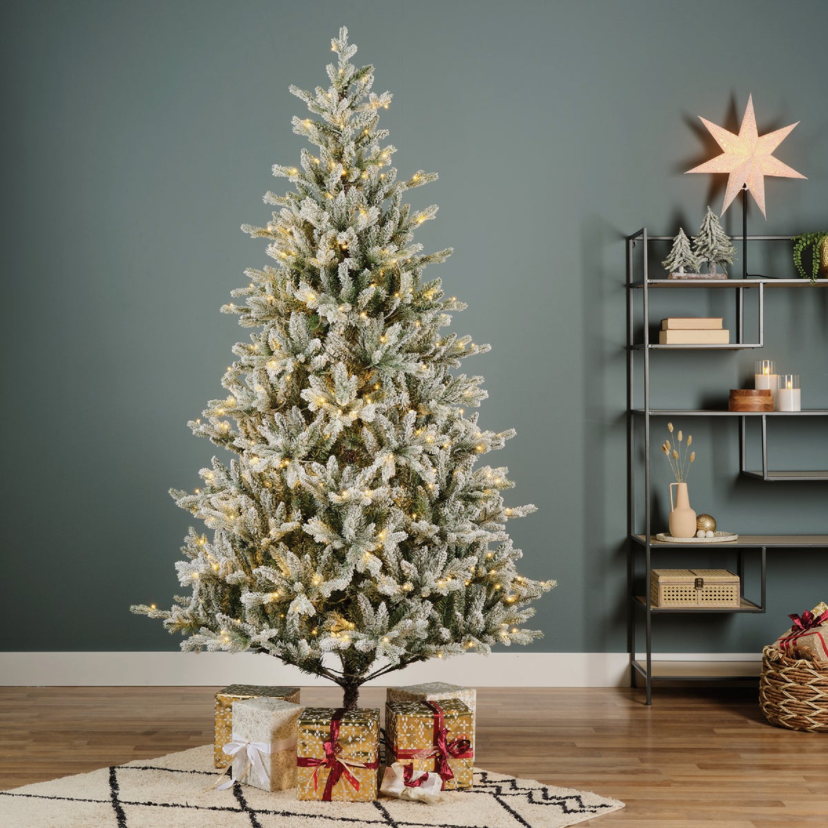 Everlands 7.5 Ft. Warm White/Multi LED Allison Pine Christmas Tree Image 2