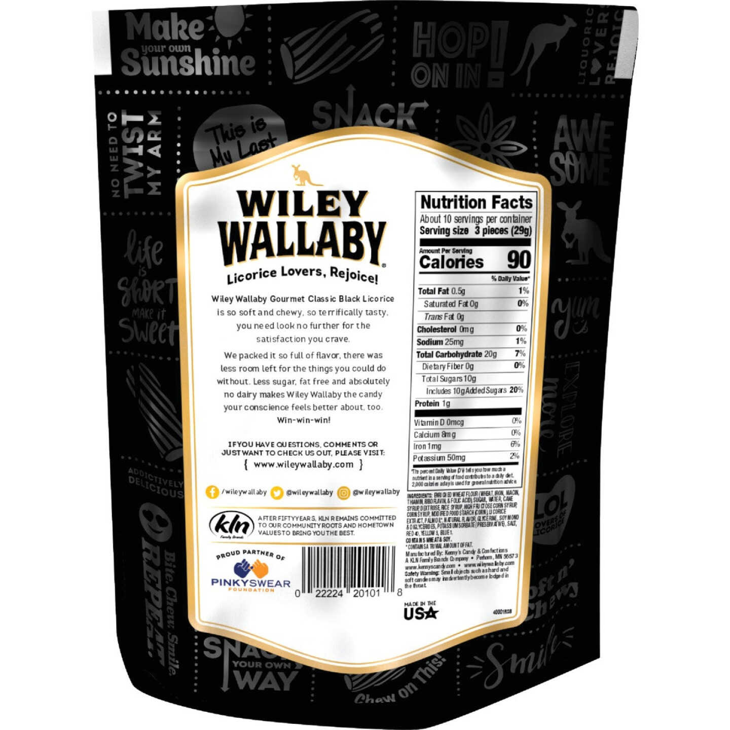 Wiley Wallaby Black Licorice 10 Oz. Candy Image 2