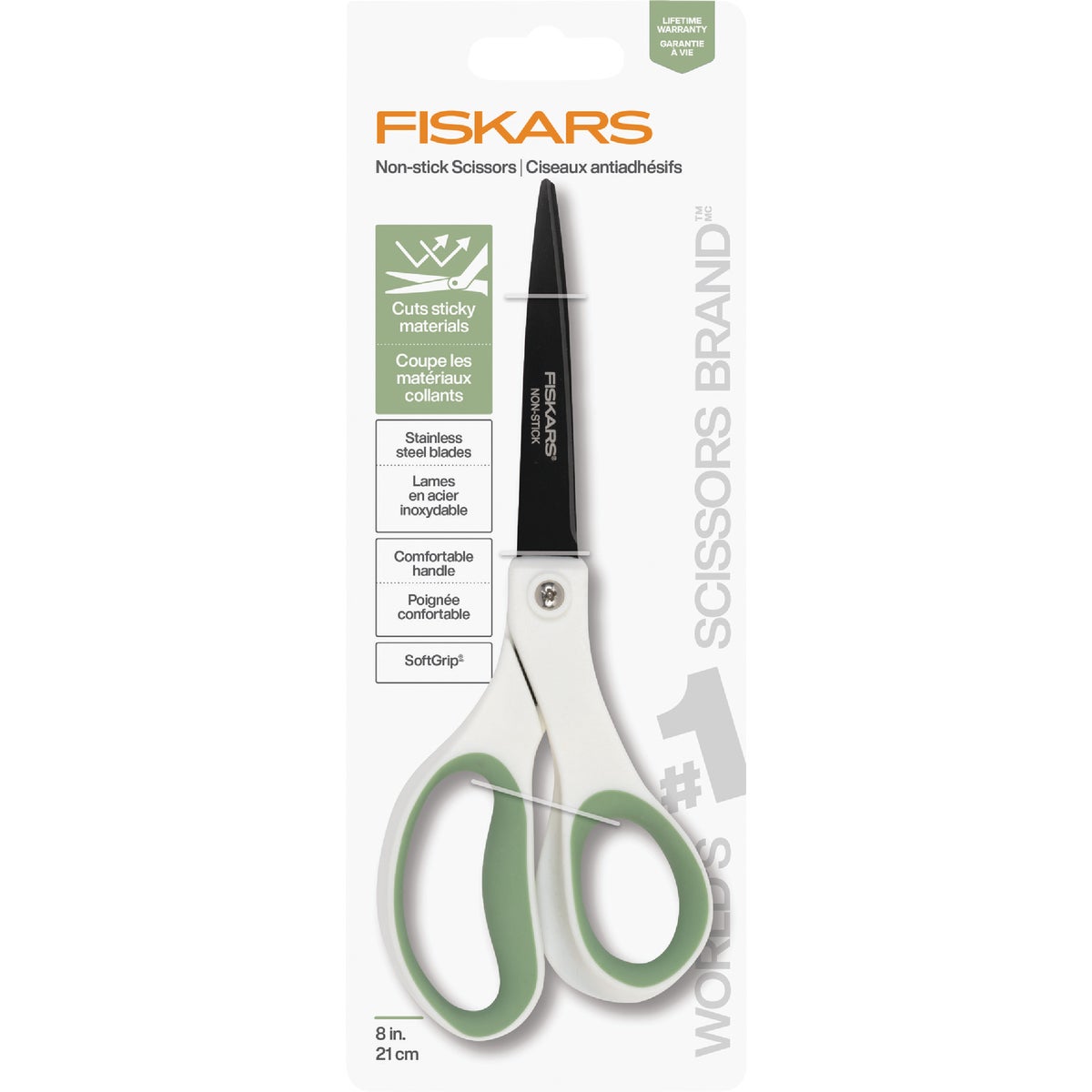 Fiskars 8 In. Multipurpose Titanium-Coated Stainless Steel Scissors