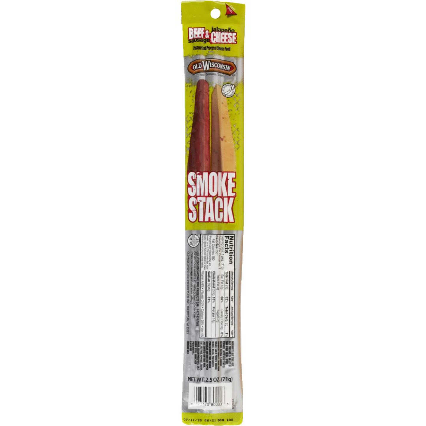 2.5OZ SMOKESTK BEEF&JALP Image 1