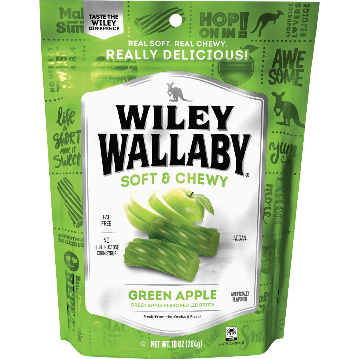 Wiley Wallaby Green Apple Licorice 10 Oz. Candy Image 1