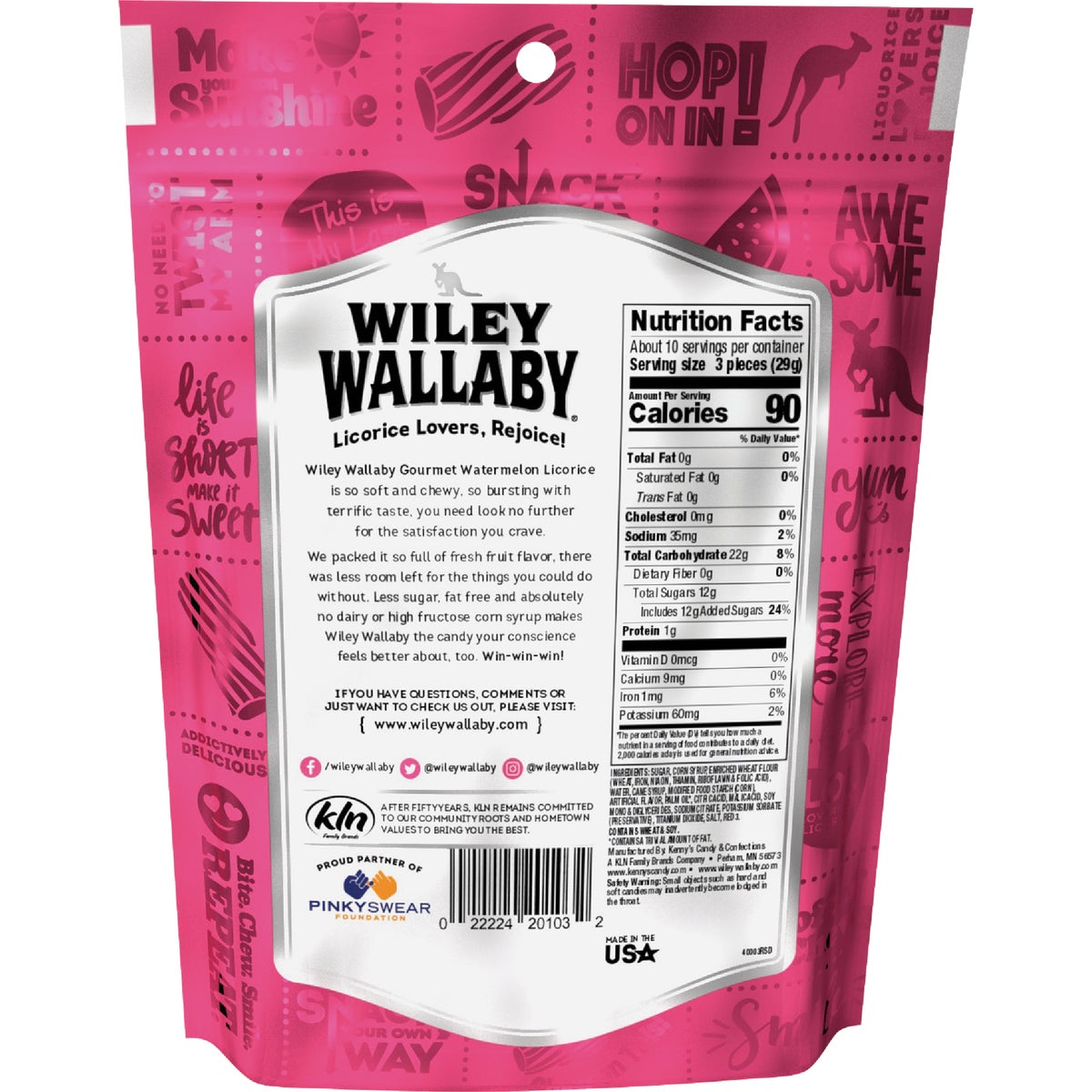 Wiley Wallaby Watermelon Licorice 10 Oz. Candy Image 2