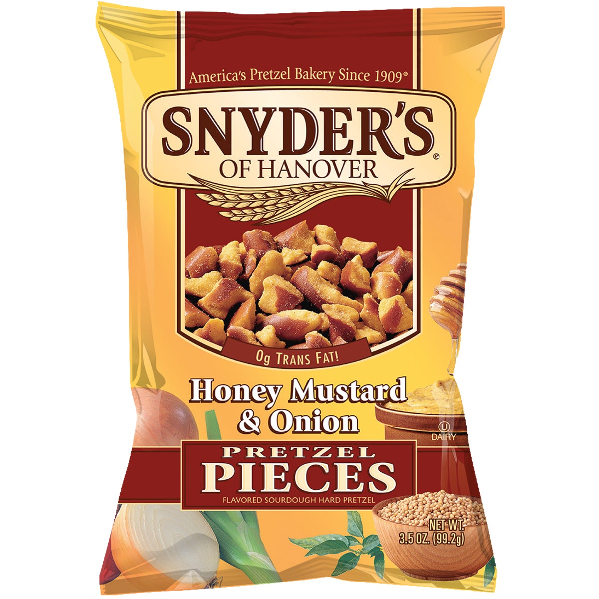 Snyder's of Hanover 3.5 Oz. Honey Mustard & Onion Pretzels