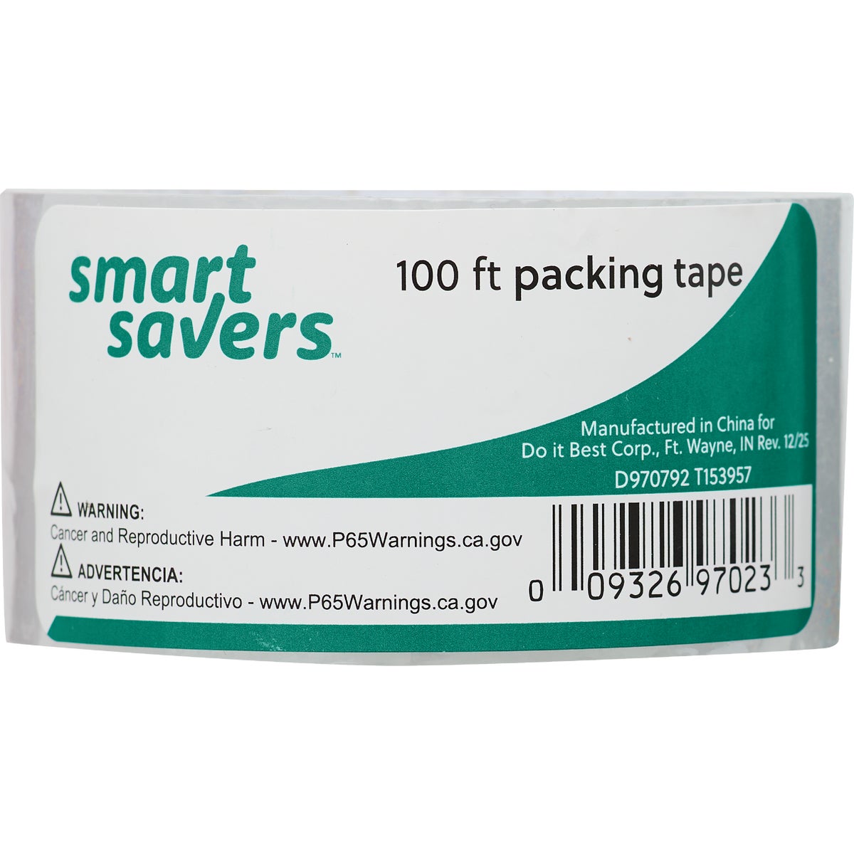 Smart Savers 4.80 cm x 100 Ft. Clear Packing Tape Image 2